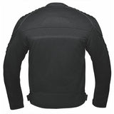 Alternate angle of Hurricane - Mens Textile Mesh Motorcycle Jacket, highlighting construction detail