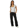 Front view featuring Rothco women's paratrooper tactical pants, shown on plain studio background