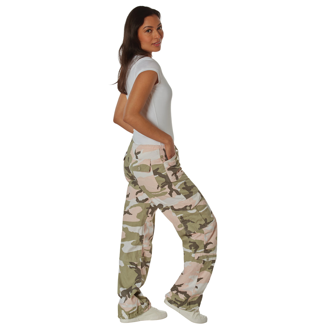Rothco Womens Camo Vintage Paratrooper Cargo Pants