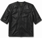 Legendary '3 Quarter Order' 3/4 Perforated Leather Sleeve Riding Shirt | Made in USA