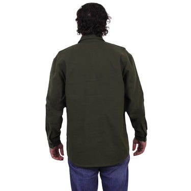 Size: XL Men's Heavyweight Solid Flannel Shirt B1