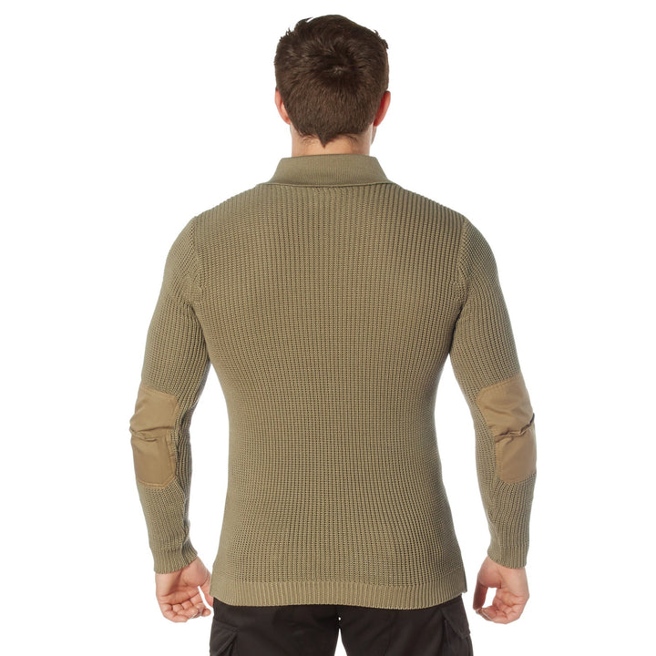 Rothco Mens WWII Vintage Mechanics Sweater - Khaki Size SMALL - Final Sale Ships Same Day