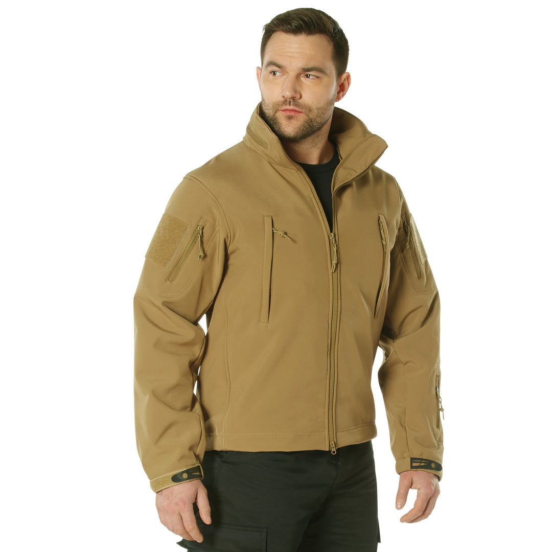 Rothco Mens Concealed Carry Soft Shell Jacket Size MEDIUM Coyote Brown - Final Sale Ships Same Day