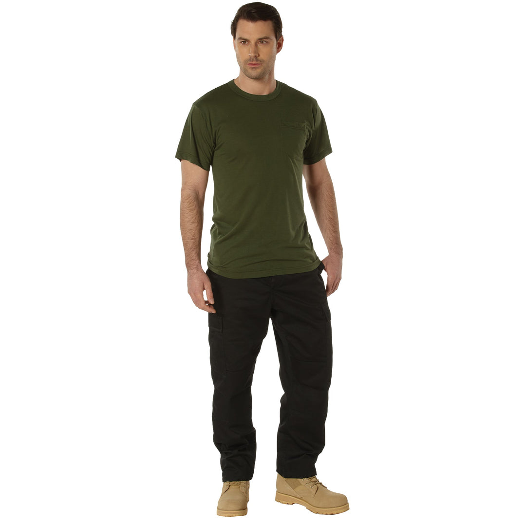 Rothco Moisture Wicking Pocket T-Shirt (Olive Drab) Size XLARGE - Final Sale Ships Same Day