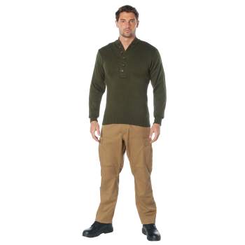 Rothco Mens Military Style 5 Button Sweater