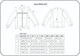 Back view of Indiana men's leather motorcycle jacket, highlighting stitching and material grain