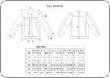 Back view of Unik men's leather motorcycle jacket, with closer view of trim and finish