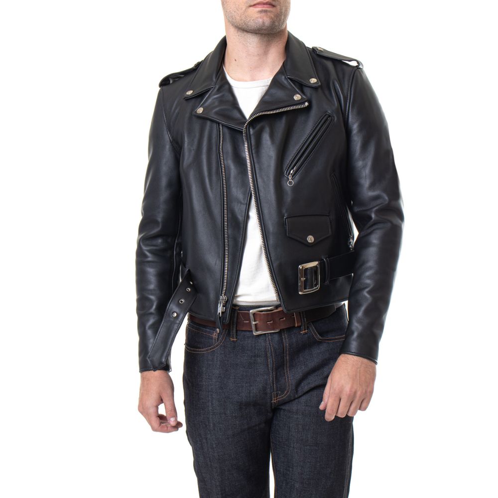 Schott NYC Mens 618 Steerhide Perfecto Motorcycle Jacket SIZE 46 - Final Sale Ships Same Day