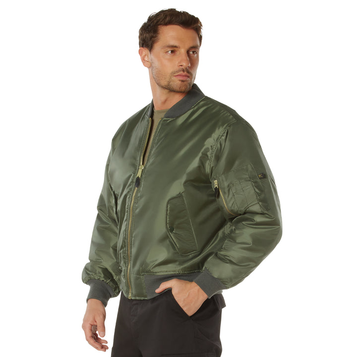 Rothco Mens Classic MA-1 Nylon Flight Jacket