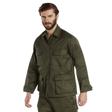 Men's Cotton Twill BDU Shirt in black cotton, a militaria — view 40 of 41