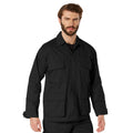 Size: XL Men's Cotton Twill BDU Shirt Black - Final Sale Ships Same Day