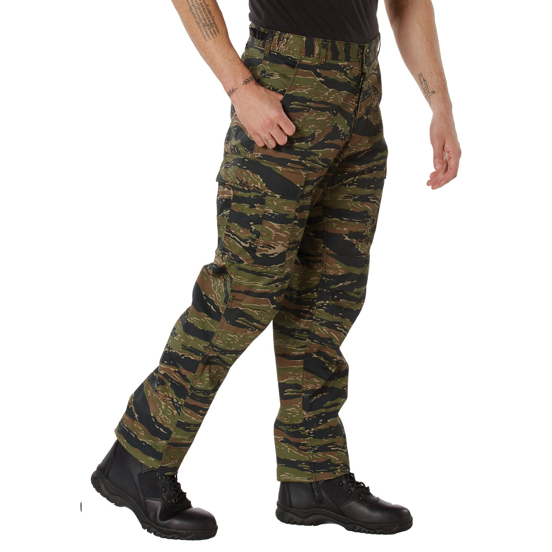 Rothco Mens Military Camouflage BDU Pants Tiger Stripe Camo Size 2XLARGE - Final Sale Ships Same Day