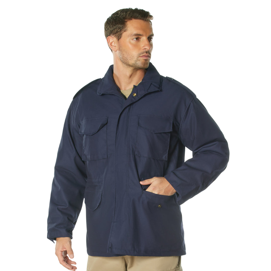 Rothco Mens Military M65 Field Jacket with Liner (Navy Blue) Size XLARGE - Final Sale Ships Same Day