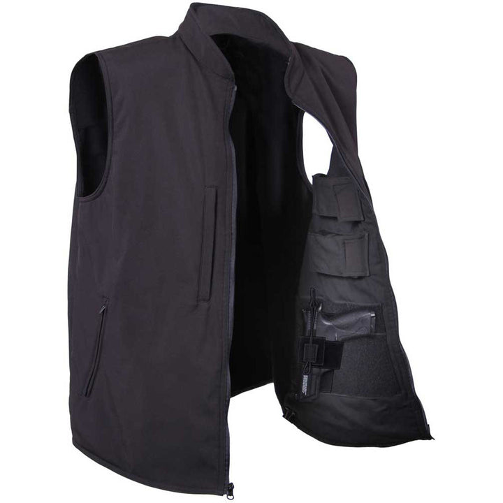 Rothco Mens Concealed Carry Soft Shell Vest Size 2XLARGE Black - Final Sale