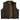 Legendary Lowlife Z Dark Chocolate Cropped Fitted Leather Club Style Motorcycle Vest