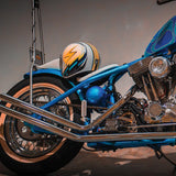 Daytona Cruiser Open Face Motorcycle Helmet - Visor & Graphics - Lightning | DOT Approved