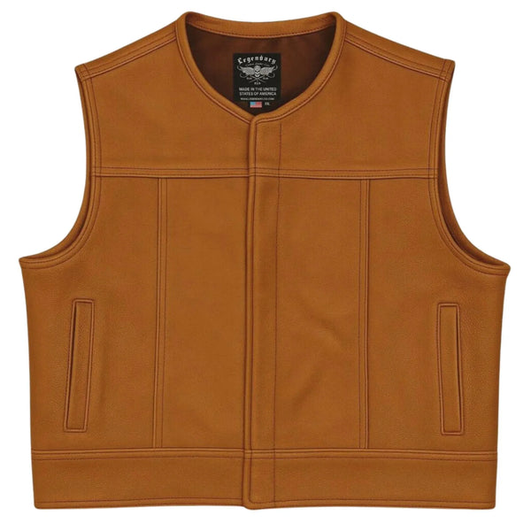 トップス AMERI DEFORMATION SYNTHETIC LEATHER VEST AMERI