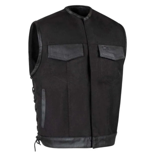 Black Jack' Men's Lightweight Cordura Motorcycle Vest | Legendary USA