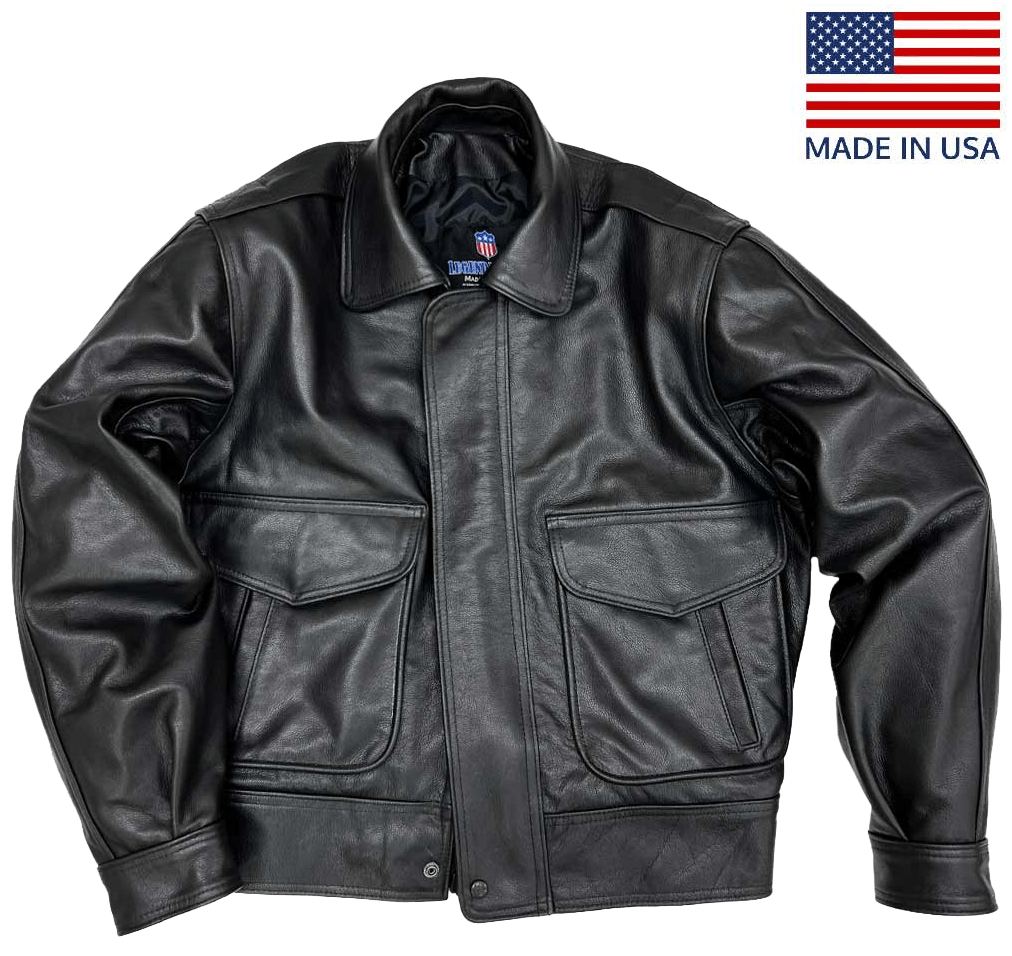 Legendary Privé Pilot Mens Leather Aviator Jacket