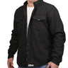 Main product view of Bohn Kevlar Men's Flannel Riding Shirt - Black, shown on plain studio background