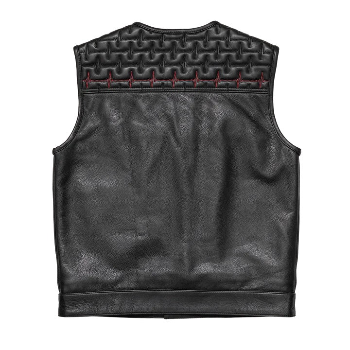 EKG Men's Leather Motorcycle Vest (Limited Edition)