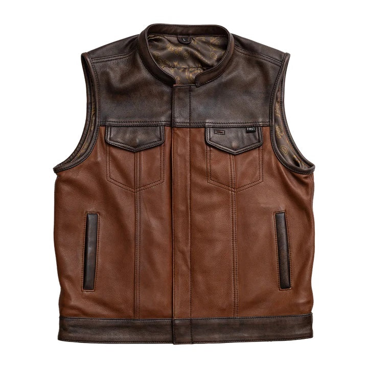 Gunner Men's Leather Motorcycle Vest (Limited Edition)