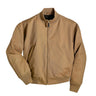 Front view of Cockpit USA Men's Wool-Lined WWII American Tanker Jacket in British Khaki