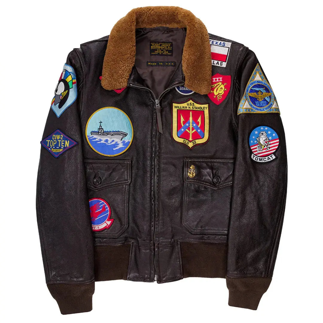 トップガンフライトジャケット Cockpit USA Top Gun G-1 Leather Flight Jacket | Legendary USA