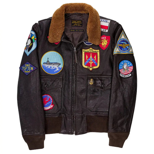 Cockpit USA Men's Reproduction Top Gun G-1 Leather Flight Jacket