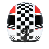 Daytona Cruiser Open Face Motorcycle Helmet - Visor & Graphics - w/ Daytona Classic | DOT Approved