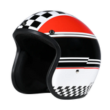 Daytona Cruiser Open Face Motorcycle Helmet - Visor & Graphics - w/ Daytona Classic | DOT Approved