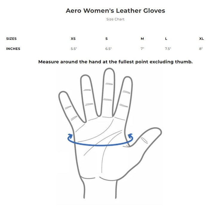 Aero Women's Motorcycle Leather Gloves