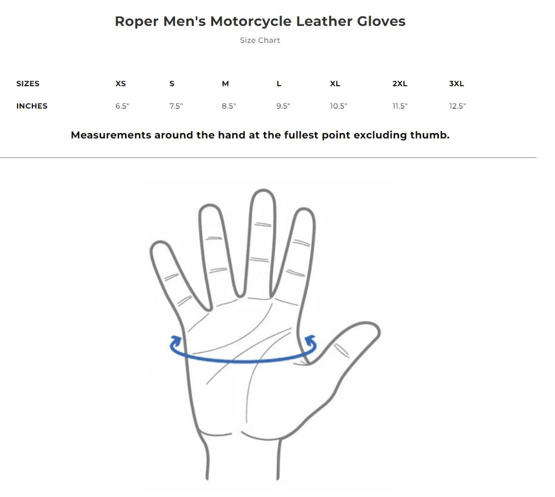 First Mfg Roper Short Wrist Motorcycle Gloves