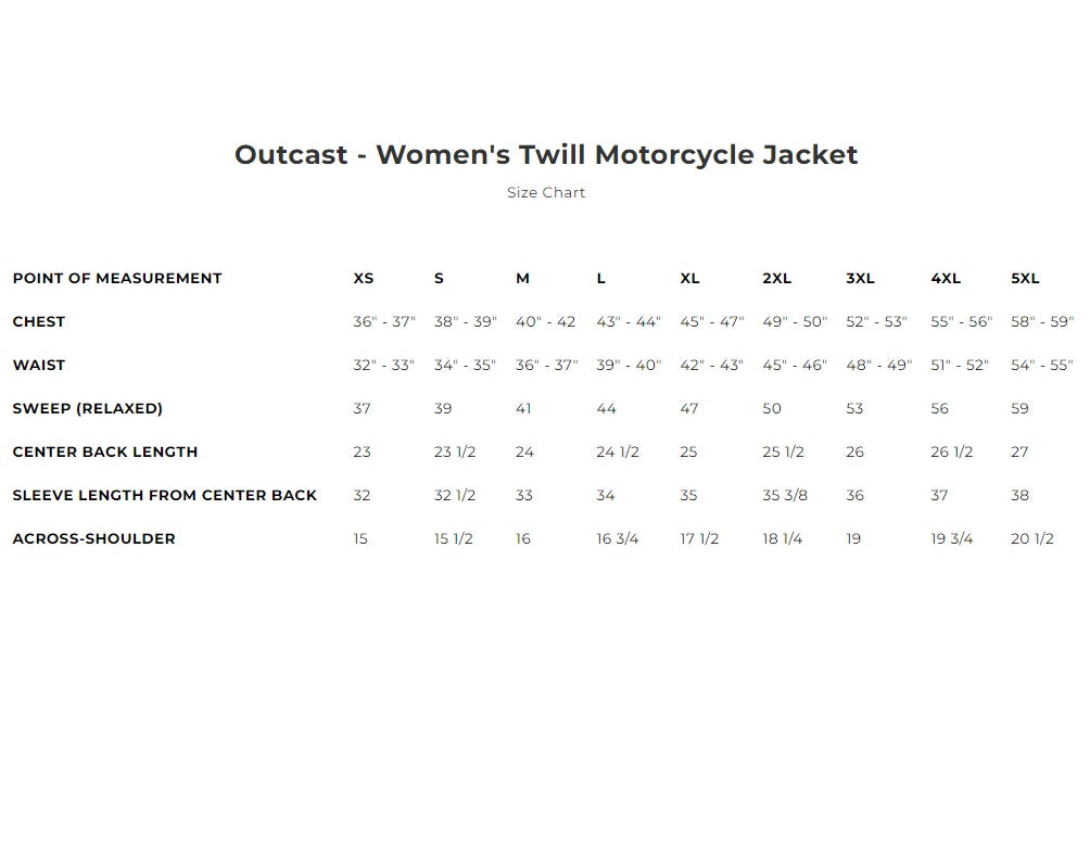 Outcast - Women's Twill Motorcycle Jacket