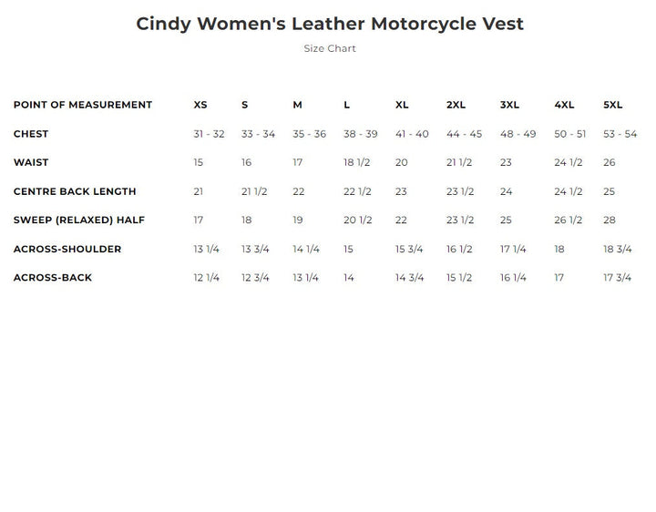 First Mfg Womens Cindy Zip Front Leather Motorcycle Vest Size MEDIUM - Final Sale Ships Same Day