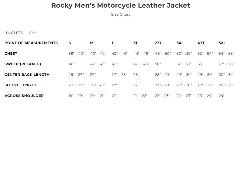 First Mfg Mens Rocky Lightweight Leather Motorcycle Jacket