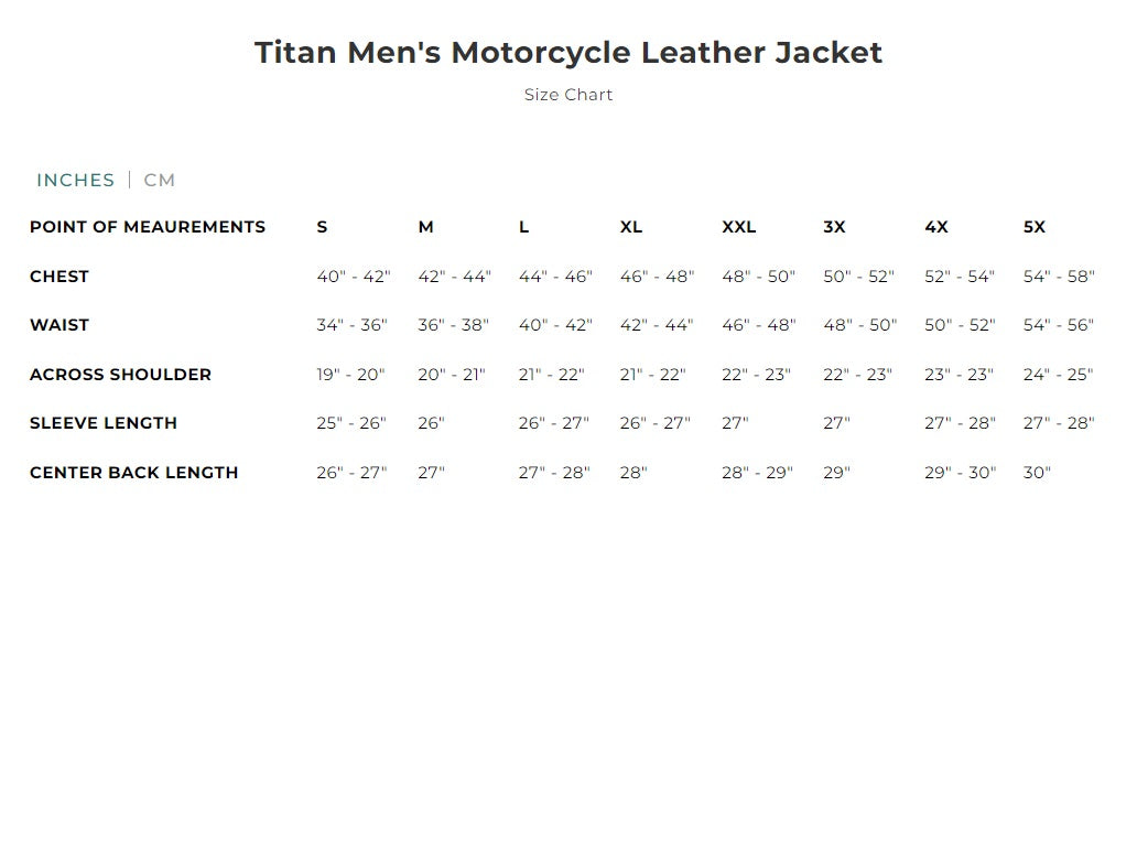 First Mfg Titan Men's Motorcycle Leather Jacket