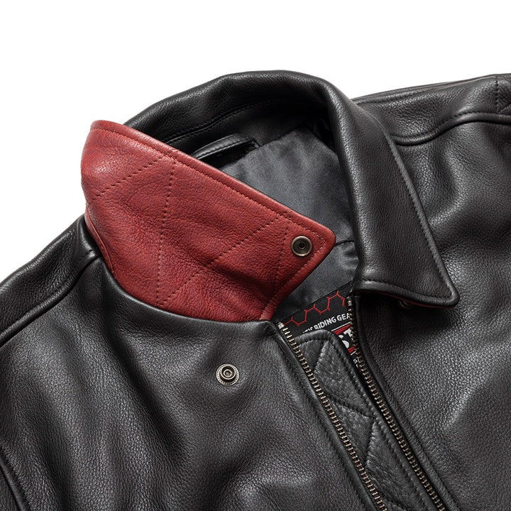Moto Bomber Two Tone - Men's Leather Jacket