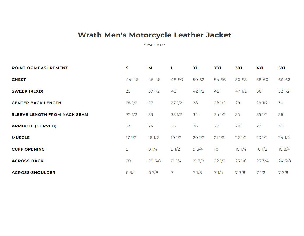 Wrath Men's Motorcycle Leather Jacket