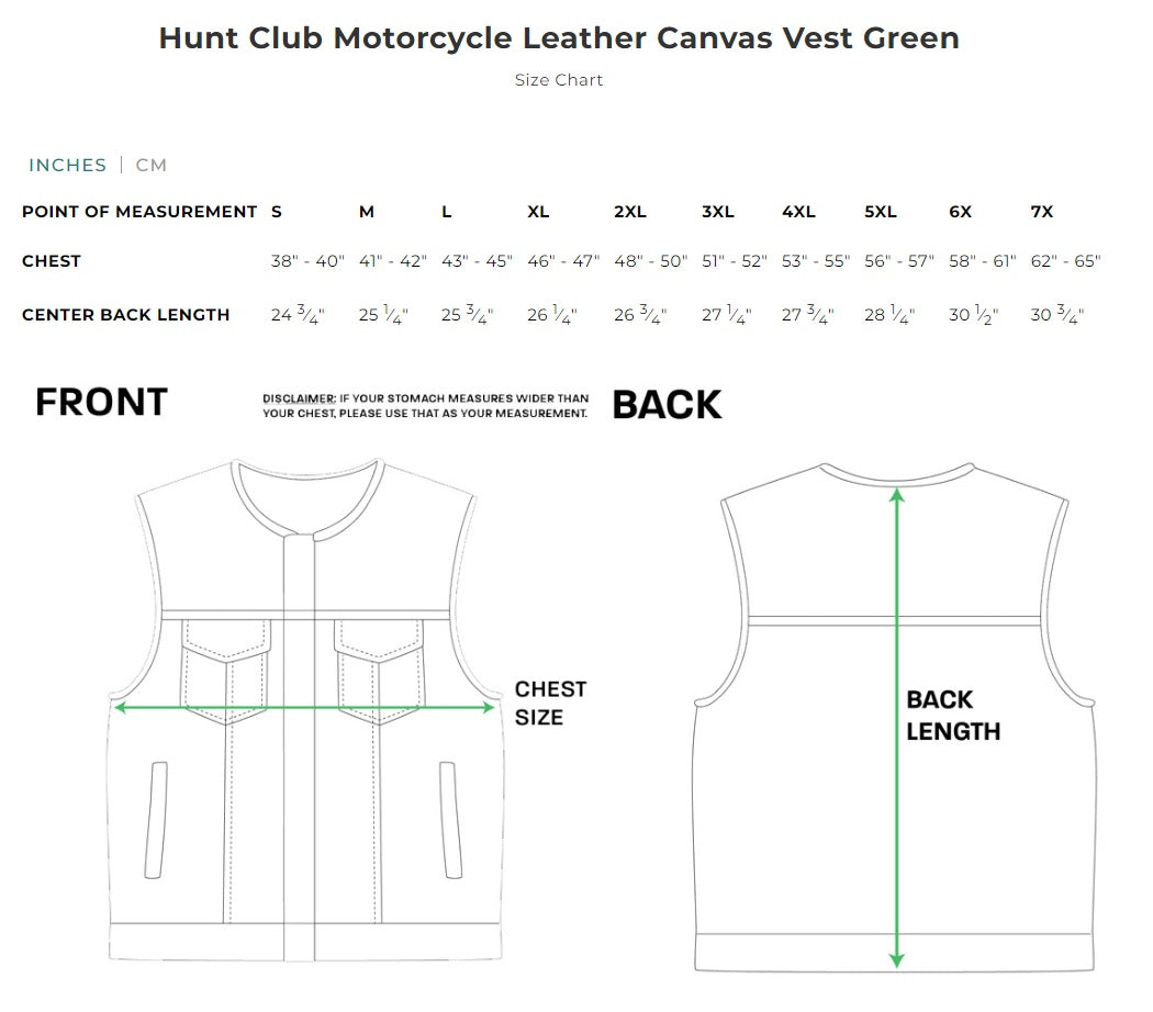 First Mfg Mens Hunt Club Diamond Quilt Leather Vest