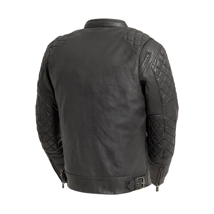 Grand Prix - Men's Leather Motorcycle Jacket