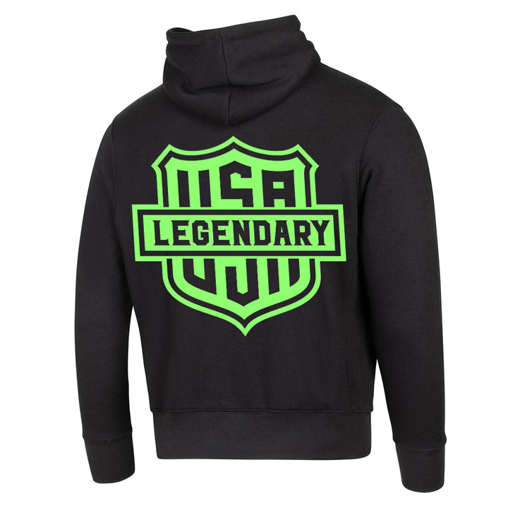 Legendary 'Neon & Color Shield' Best Damn Motorcycle Hoodie