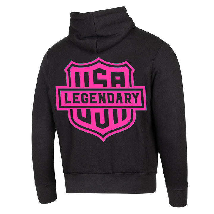 Legendary 'Neon & Color Shield' Best Damn Motorcycle Hoodie