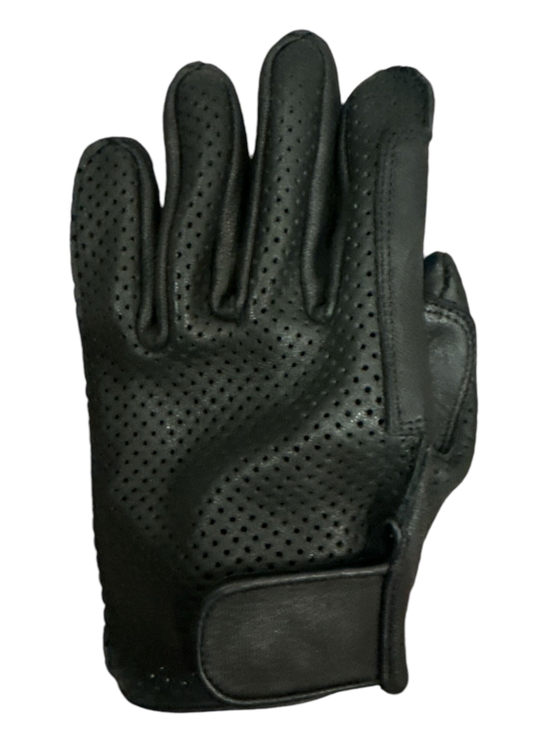 Legendary 'ILL DOZER' Perforated Top Short Wrist Outseam Deerskin Motorcycle Gloves