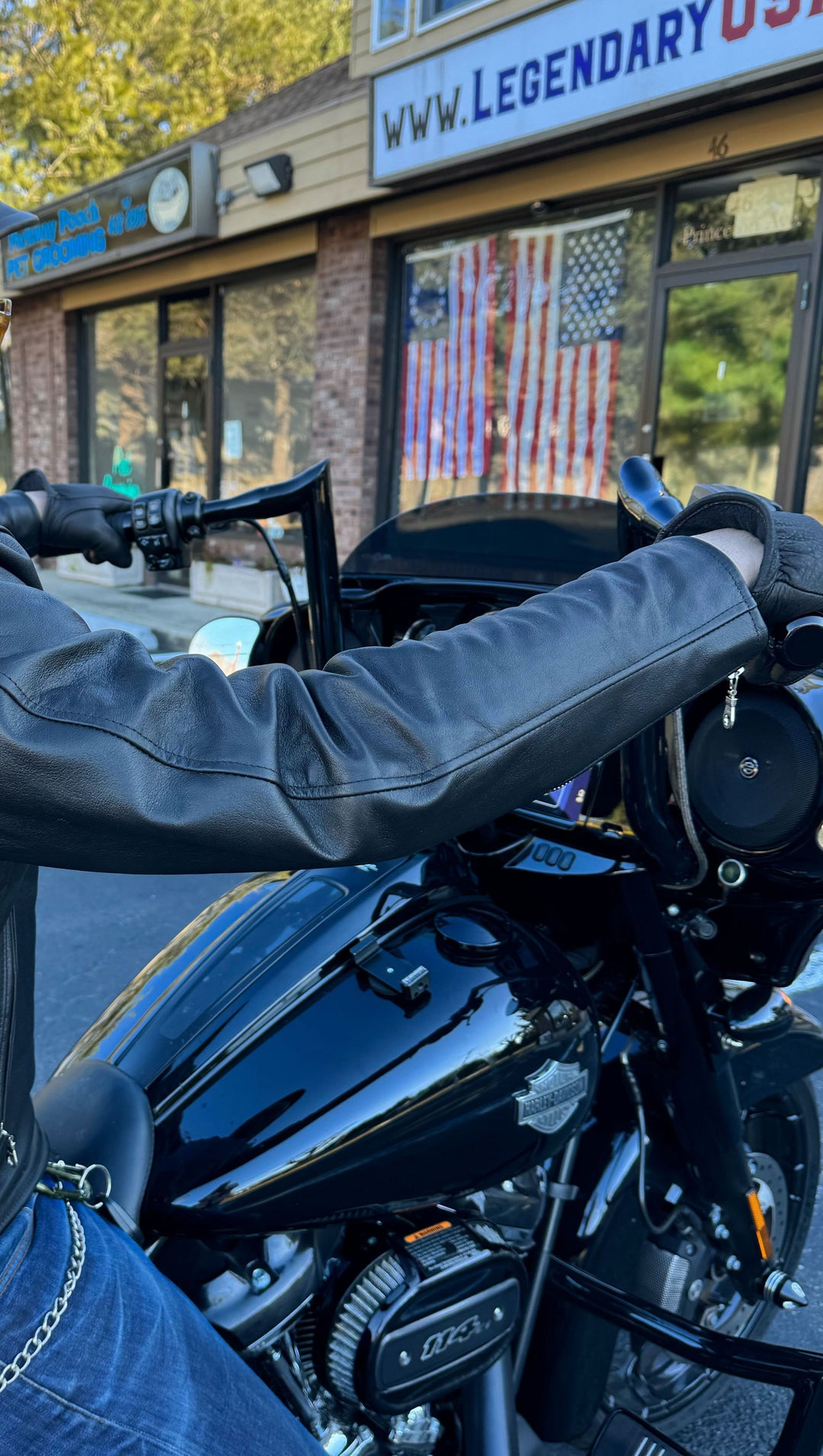 BECK™ 732 Northeaster Flying Togs Genuine Horsehide Motorcycle Jacket (Black)