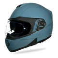 Daytona Glide Modular Motorcycle Helmet - Bluetooth Ready, Dual Visor - Shark Blu | DOT Approved