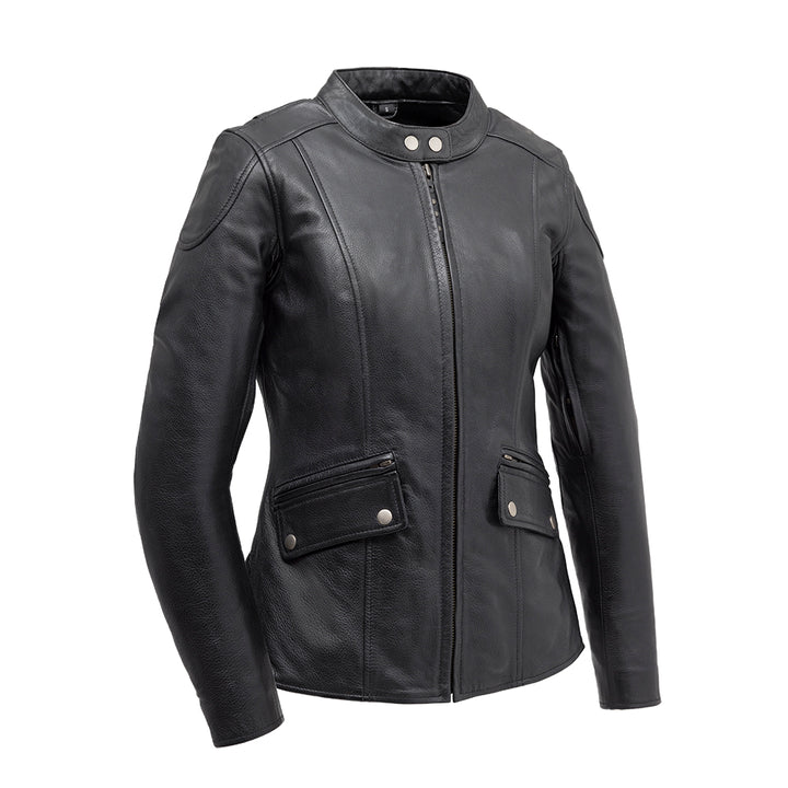 Jewel - Women's Motorcycle Leather Jacket