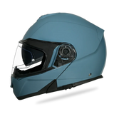 Daytona Glide Modular Motorcycle Helmet - Bluetooth Ready, Dual Visor - Shark Blu | DOT Approved