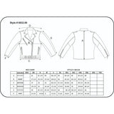 Additional product view of Lola women's leather motorcycle jacket, with closer view of trim and finish