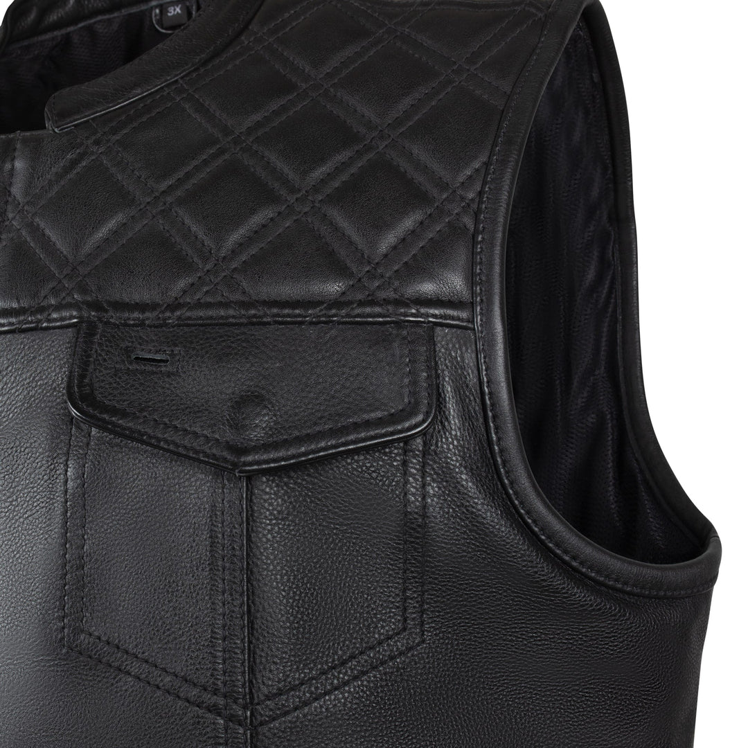 Legendary 'Diamond Cut Outlaw' Motorcycle Vest ALL SIZES 40-56 FINAL SALE SHIPS SAME DAY